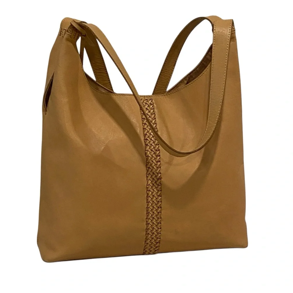 The Sak Tan Leather Hobo Shoulder Bag - Excellent Condition